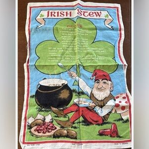 Irish Linen Irish Stew Linen Tea Towel